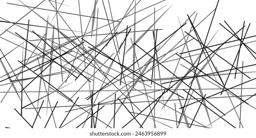 Textura geométrica abstracta del modelo de las líneas caóticas aleatorias. Ilustración moderna y contemporánea