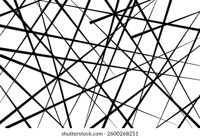 Random chaotic lines abstract geometric pattern texture.