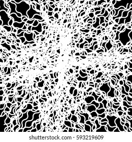 Random chaotic lines abstract geometric pattern / texture. Modern, contemporary art-like illustration
