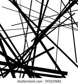 Random chaotic lines abstract geometric pattern / texture. Modern, contemporary art-like illustration