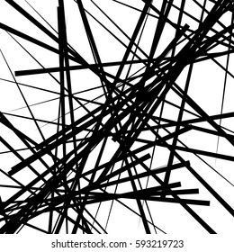 Random chaotic lines abstract geometric pattern / texture. Modern, contemporary art-like illustration