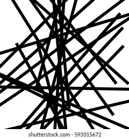 Random chaotic lines abstract geometric pattern / texture. Modern, contemporary art-like illustration