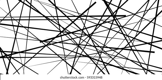 Random chaotic lines abstract geometric pattern / texture. Modern, contemporary art-like illustration