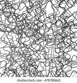 Random chaotic lines abstract grayscale texture / pattern