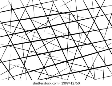 Random Chaotic Lines, Scattered Lines, Random Chaotic Lines Asymmetrical Texture Vector Abstract Art simple striped element Illustration