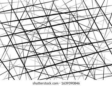 Random Chaotic Lines, Scattered Lines, Random Chaotic Lines Asymmetrical Texture Vector Abstract Art simple striped element Illustration