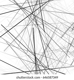 Random chaotic lines texture. Abstract geometric illustration