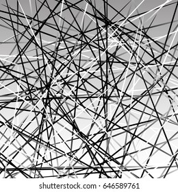 Random chaotic lines texture. Abstract geometric illustration