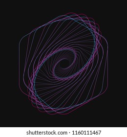 Random chaotic lines that creat real shapes. Chaos pattern, abstract texture. Order vs chaos concept.