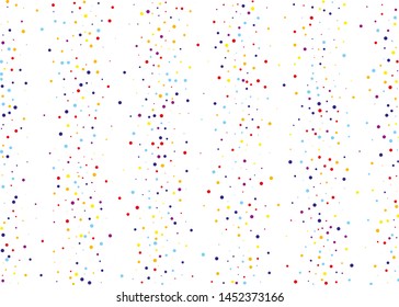 Random, chaotic polka dot. Bright background  for party invites, wedding, cards, phone Wallpapers. Vector illustration. Typographic design.