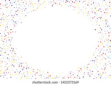 Random, chaotic polka dot. Bright background  for party invites, wedding, cards, phone Wallpapers. Vector illustration. Typographic design.