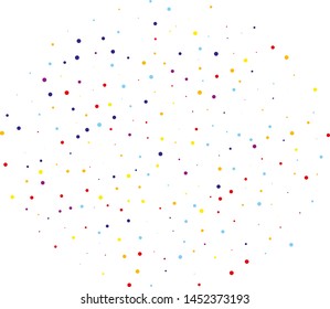 Random, chaotic polka dot. Bright background  for party invites, wedding, cards, phone Wallpapers. Vector illustration. Typographic design.