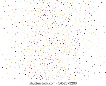 Random, chaotic polka dot. Bright background  for party invites, wedding, cards, phone Wallpapers. Vector illustration. Typographic design.