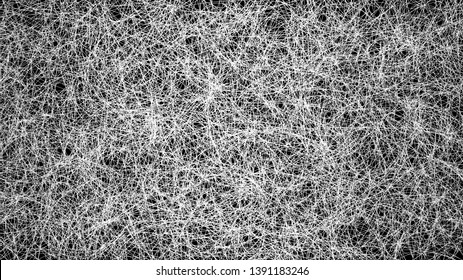 Random chaotic waves lines abstract geometric pattern