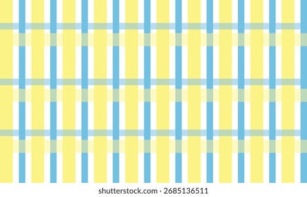 A random checkered pattern in yellow and light blue creates a bright, fresh, and vibrant impression. Yellow exudes energy and cheerfulness, while light blue evokes a calm and light feel.