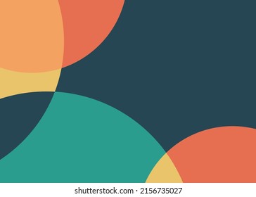 Random circle shape pattern background with trending colors.