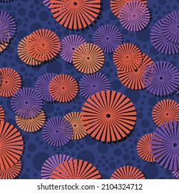 Random circled figures color abstract vector background template