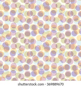Random circles background. Seamless pattern.Vector.