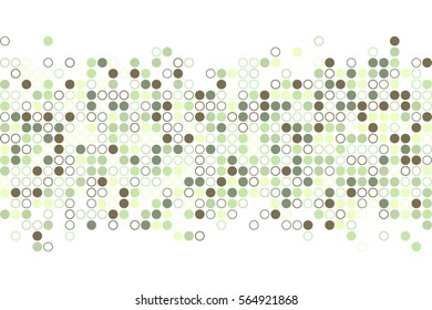 Random circles in the coffee shades.
