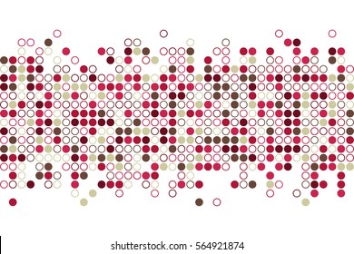 Random circles in the coffee shades.