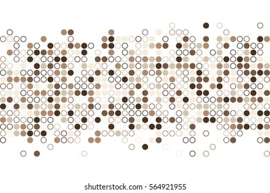 Random circles in the coffee shades.