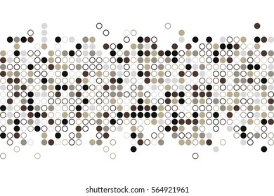 Random circles in the coffee shades.