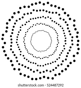 Random circles, dots abstract element, circular shape