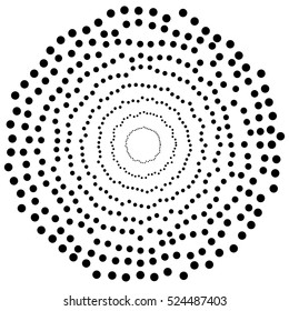 Random circles, dots abstract element, circular shape