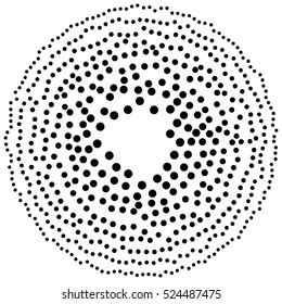 Random circles, dots abstract element, circular shape