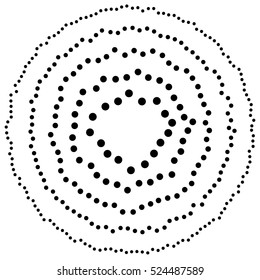 Random circles, dots abstract element, circular shape