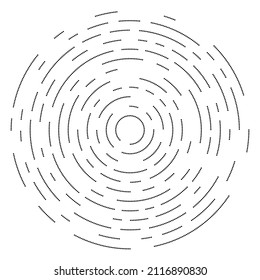 Círculos aleatorios, puntos, especkles y pecas de elemento concéntrico, circular y radial. Círculos puntillistas, punintillistas aleatorios de medio tono