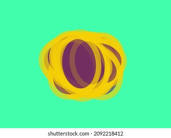 Random circles, ovals, ellipses colorful, multicolor abstract background, pattern, texture. Scattered polychromatic circles contour