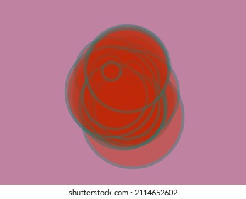 Random circles, ovals, ellipses colorful, multicolor abstract background, pattern, texture. Scattered polychromatic circles contour