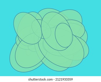 Random circles, ovals, ellipses colorful, multicolor abstract background, pattern, texture. Scattered polychromatic circles contour