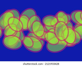 Random circles, ovals, ellipses colorful, multicolor abstract background, pattern, texture. Scattered polychromatic circles contour
