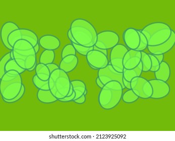 Random circles, ovals, ellipses colorful, multicolor abstract background, pattern, texture. Scattered polychromatic circles contour