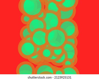 Círculos aleatorios, óvalos, elipses coloridos, multicolor de fondo abstracto, patrón, textura. Contorno de círculos policromáticos dispersos