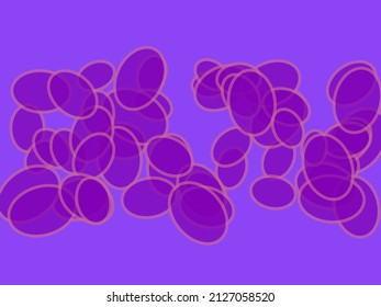 Random circles, ovals, ellipses colorful, multicolor abstract background, pattern, texture. Scattered polychromatic circles contour