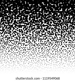 Random circles, pointillist, pointillism pattern. Fading circles