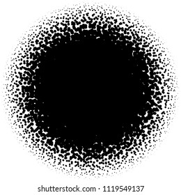 Random circles, pointillist, pointillism pattern. Fading circles
