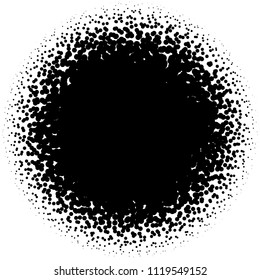 Random circles, pointillist, pointillism pattern. Fading circles