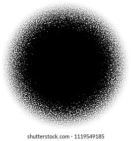 Random circles, pointillist, pointillism pattern. Fading circles