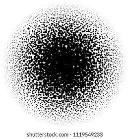 Random circles, pointillist, pointillism pattern. Fading circles
