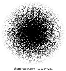 Random circles, pointillist, pointillism pattern. Fading circles