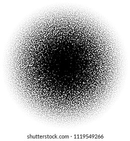 Random circles, pointillist, pointillism pattern. Fading circles