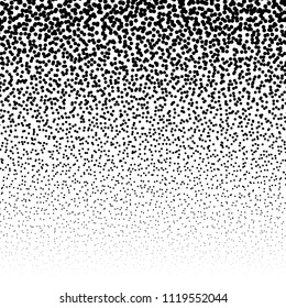 Random circles, pointillist, pointillism pattern. Fading circles