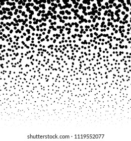 Random circles, pointillist, pointillism pattern. Fading circles