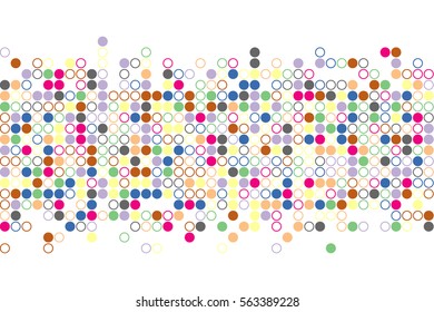 Random circles. Vector background.