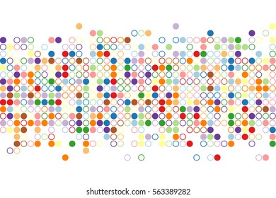 Random circles. Vector background.