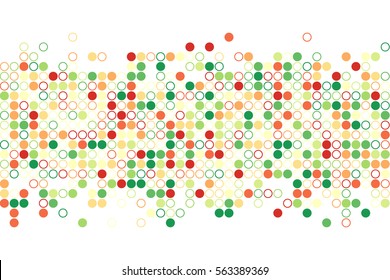 Random circles. Vector background.